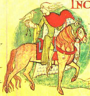 falconiere a cavallo