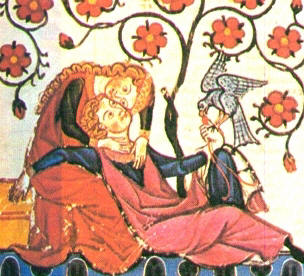 falconiere e dama