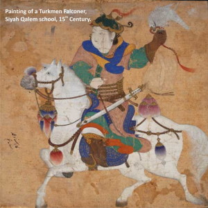 Turkmen falconer