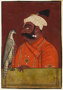 220px-Maharaja_Suraj_Mal_with_a_hawk Linea Temporale della Falconeria